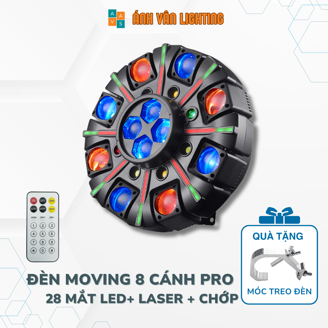 DEN MOVING 8 CANH PRO